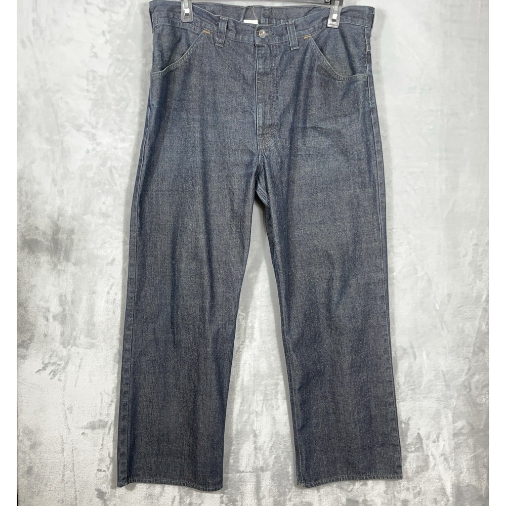 Vintage Gap Worker Jean Blue Denim 38x30 Wide Leg Hip Hop‎ Skater Baggy 90s Y2K